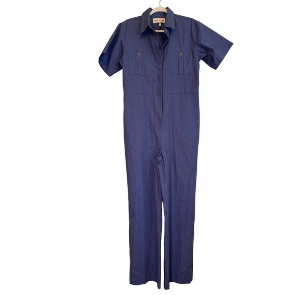 MARA HOFFMAN Kailyn Recycled Cotton Utility Jumpsuit - Blue size small - Picture 11 of 15